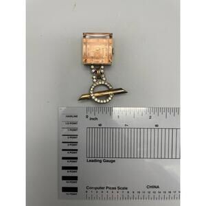 Vintage Imperial Art Deco Ladies Pendant Watch Toggle Chain Gold Tone